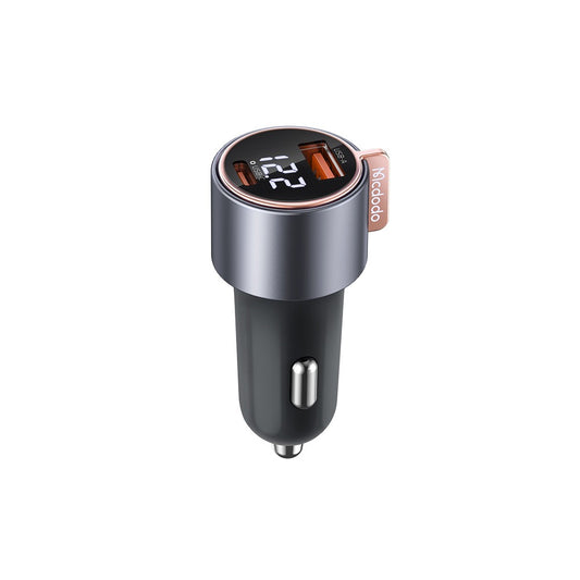 75W 2-Port Digital Display Car Charger