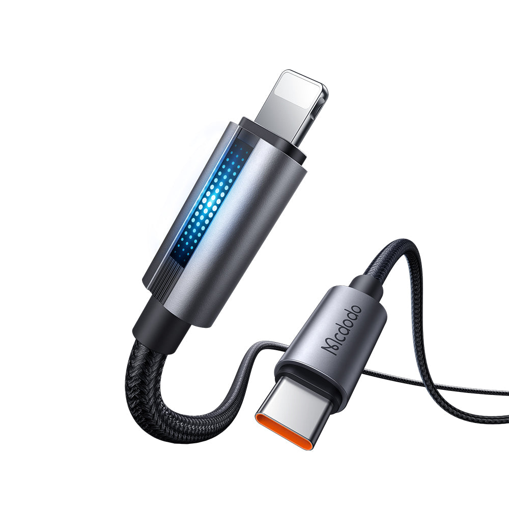 USB-C to Lightning 36W Cable With Breathing Light