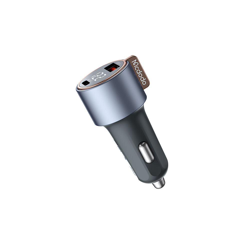 75W 2-Port Digital Display Car Charger