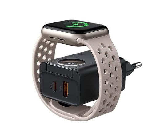 2-in-1 30W Travel charger with build -in Apple watch charger