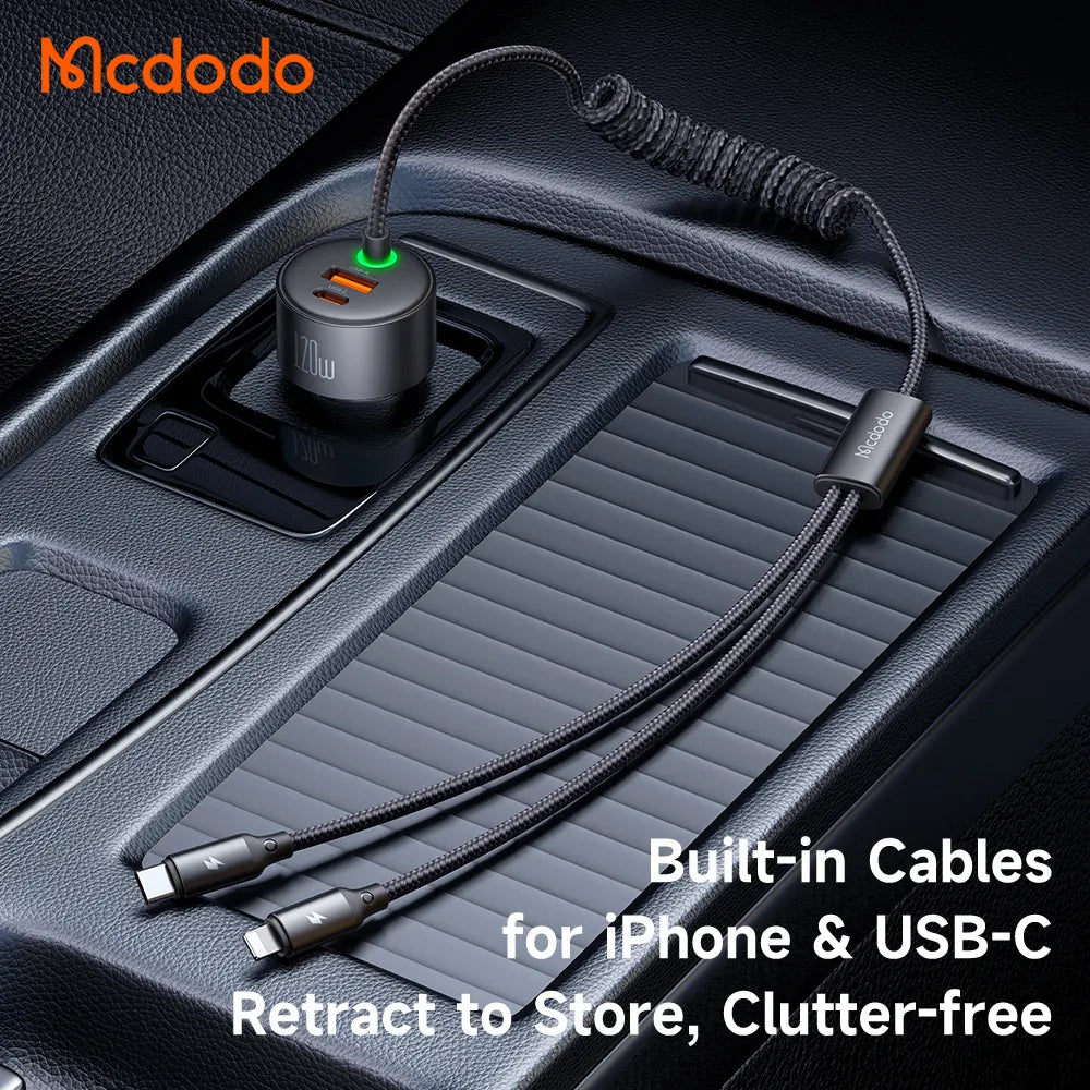 128W. 4-in-1 Car charger