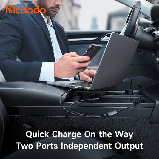 128W. 4-in-1 Car charger