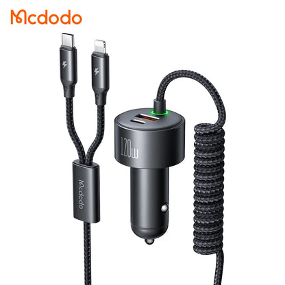 128W. 4-in-1 Car charger